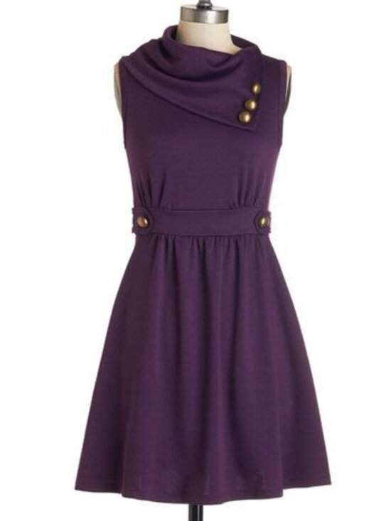 Modcloth Dresses & Skirts - Modcloth "Coach Tour" in Purple
